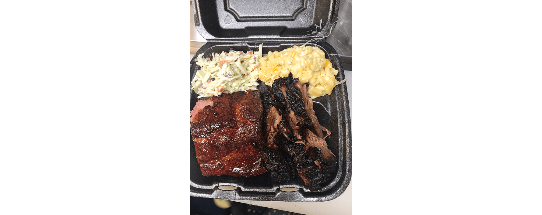 Whiskey Jack's BBQ ribs with homemade sides